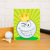 Funny Golf Ball King Of Golfing 招待状