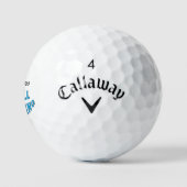 Funny Golf Balls 65th Birthday ゴルフボール (ロゴ)
