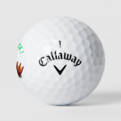 Funny Golf Balls Playful Duck - Good Luck ゴルフボール (ロゴ)