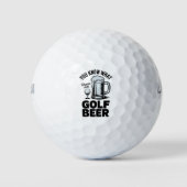 Funny Golf Beer Golfer Gift Beer Humor Golfing ゴルフボール (正面)