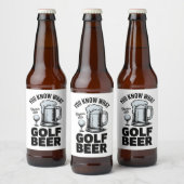 Funny Golf Beer Golfer Gift Beer Humor Golfing ビールラベル (ボトル)