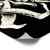 Funny Golf Bigfoot Sasquatch Alien Ufo Golfer ポスター (角)