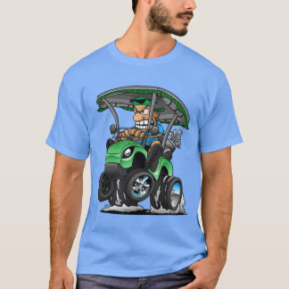 Funny Golf Cart Cartoon Golf Car and Golfing Humor Tシャツ