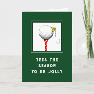 Funny Golf Christmas シーズンカード