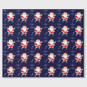 Funny Golf Christmas ラッピングペーパー (フラット)