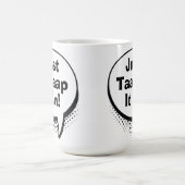 Funny Golf Dad Scramble Pop Art Comic Movie Quote コーヒーマグカップ (中央)