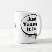 Funny Golf Dad Scramble Pop Art Comic Movie Quote コーヒーマグカップ (正面右)