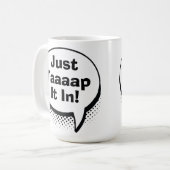 Funny Golf Dad Scramble Pop Art Comic Movie Quote コーヒーマグカップ (正面左)