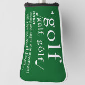 Funny Golf Definition Anger Management Humor Pun   ゴルフヘッドカバー (回転90)