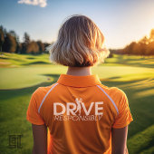 Funny Golf Drive Responsibly Woman Golfer Tシャツ