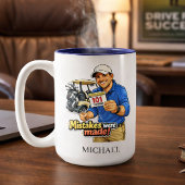 Funny Golf Fail Personalized Coffee Mug ツートーンマグカップ