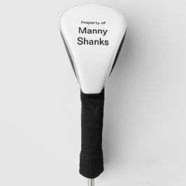 Funny Golf Gift Joke Name Manny Shanks ゴルフヘッドカバー