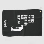 Funny Golf Gifts For Guys Men Humorous Hilarious  ゴルフタオル (横)