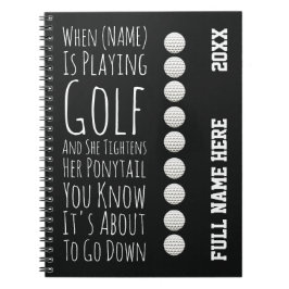 Funny Golf Gifts For Her Teen Girls Women Player ノートブック