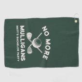 Funny Golf Groomsmen Bachelor Party Favors ゴルフタオル (横)