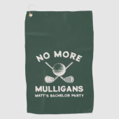 Funny Golf Groomsmen Bachelor Party Favors ゴルフタオル (正面)
