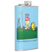 Funny Golf Humor Hip Flask Gift フラスク (右)