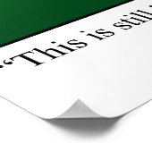 Funny Golf Humor Poster Gift ポスター (角)