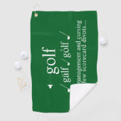 Funny Golf Instructor  Anger  Management on Green  ゴルフタオル (インサイチュ)
