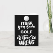 Funny Golf Love Golfing Golfer  カード (正面)