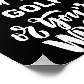 Funny Golf Love Golfing Golfer ポスター (角)