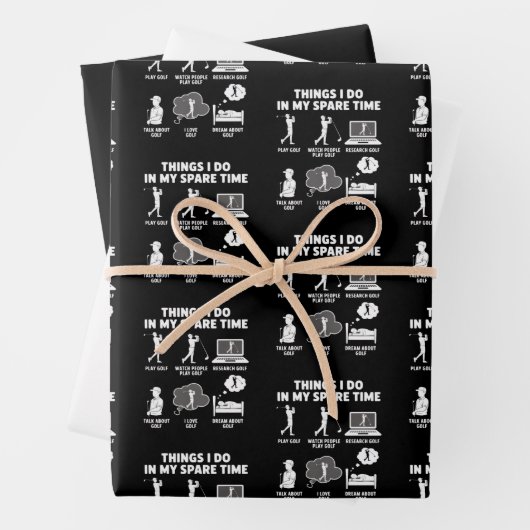 Funny Golf Lover Coach Gifts Dad Grandpa Golfer ラッピングペーパーシート (インサイチュ)