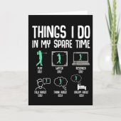 Funny Golf Lover Spare Time Golfer Life Course  カード (正面)