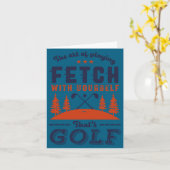 Funny Golf Player Quote For Golfers Love Golfing  カード (黄色い花)