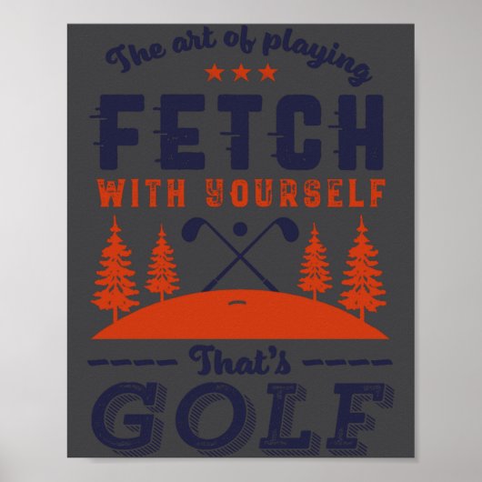 Funny Golf Player Quote For Golfers Love Golfing ポスター (正面)