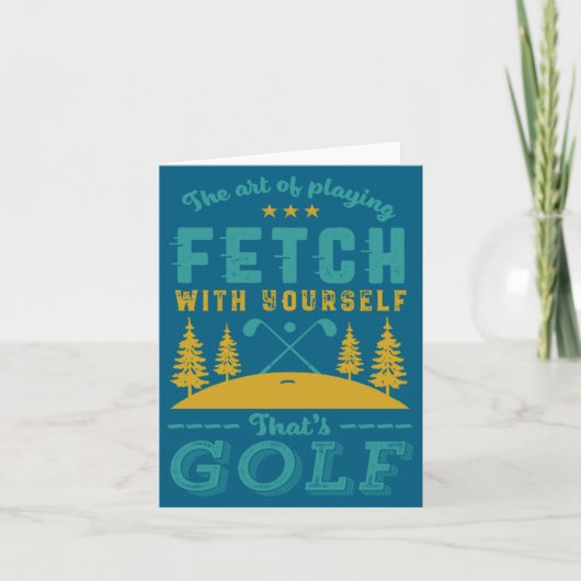 Funny Golf Player Quote Golfers Love Golfing Srt  カード (正面)