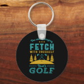 Funny Golf Player Quote Golfers Love Golfing Srt  キーホルダー (正面)