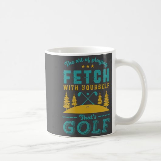 Funny Golf Player Quote Golfers Love Golfing Srt  コーヒーマグカップ (右)