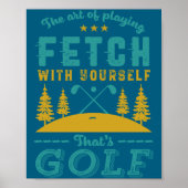 Funny Golf Player Quote Golfers Love Golfing Srt ポスター (正面)