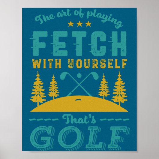 Funny Golf Player Quote Golfers Love Golfing Srt ポスター (正面)
