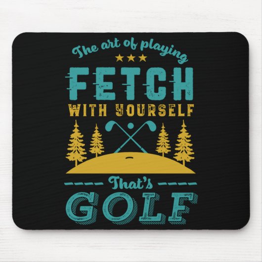 Funny Golf Player Quote Golfers Love Golfing Srt マウスパッド (正面)