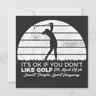 funny golf sayings golfing quote 招待状