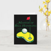 Funny Golf Shirt - Master Of Ball Handling For Men カード (黄色い花)