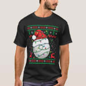 Funny Golf Ugly Christmas Sweater Womens Mens Golf Tシャツ (正面)