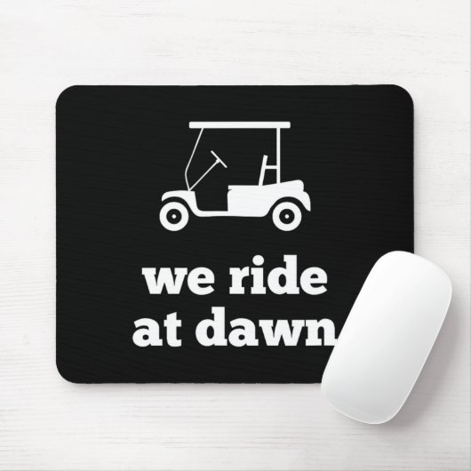 Funny Golf We Ride At Dawn Dad  マウスパッド (マウス)