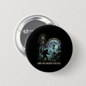 Funny Golfing Bigfoot Disc Golf Player 90s Graphic 缶バッジ (正面&裏面)