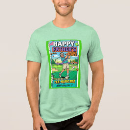 Funny Golfing Father's Day Tee-rific Dad Retro トライブレンドＴシャツ