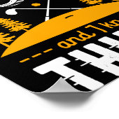 Funny Golfing Quote I Play Golf And I Know Things  ポスター (角)