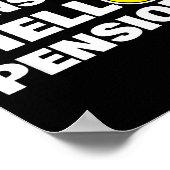 Funny Goodbye Tension, Hello Pension, Retirement H ポスター (角)