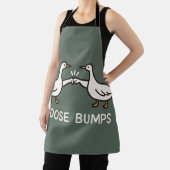 Funny Goose Bumps Cartoon | Fist Bump Geese Animal エプロン (インサイチュ)