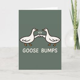 Funny Goose Bumps Cartoon | Fist Bump Geese Animal カード