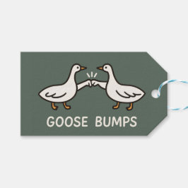 Funny Goose Bumps Cartoon | Fist Bump Geese Animal ギフトタグ
