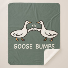 Funny Goose Bumps Cartoon | Fist Bump Geese Animal シェルパブランケット