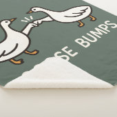 Funny Goose Bumps Cartoon | Fist Bump Geese Animal シェルパブランケット (3/4)