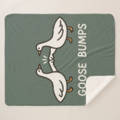 Funny Goose Bumps Cartoon | Fist Bump Geese Animal シェルパブランケット (正面(横))