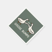 Funny Goose Bumps Cartoon | Fist Bump Geese Animal スタンダードカクテルナプキン (角)